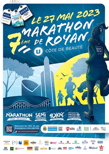 Le 27 mai 2023 aura lieu le « 7ème Marathon Royan U Côte de Beauté